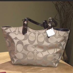 AUTHENTIC beige coach bag